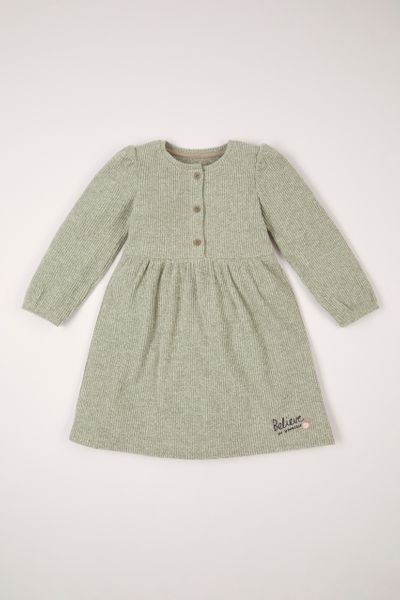 Soft Green Embroidered Dress