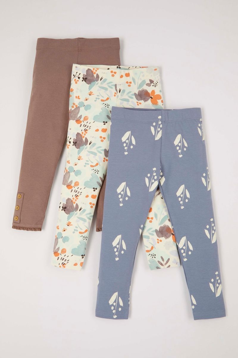 3 Pack Pretty Floral Leggings