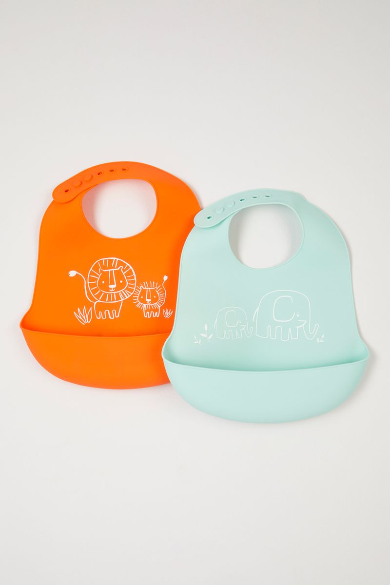 2 Pack Silicone Bibs