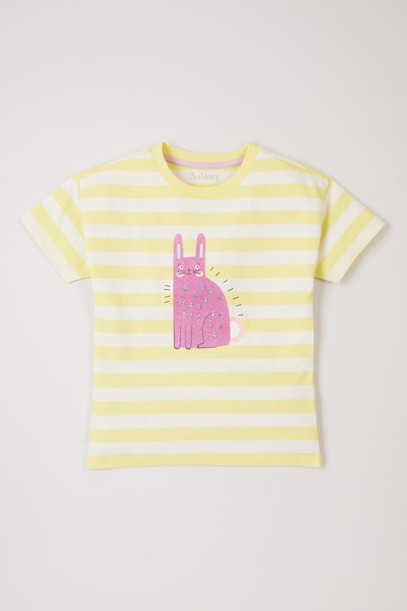 Striped Rabbit Sequin T-shirt