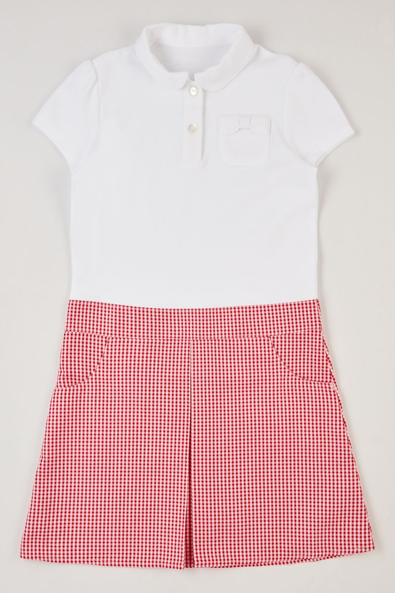 Red Gingham 2-in-1 Dress
