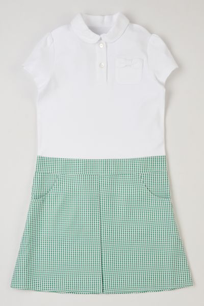 Green Gingham 2-in-1 Dress