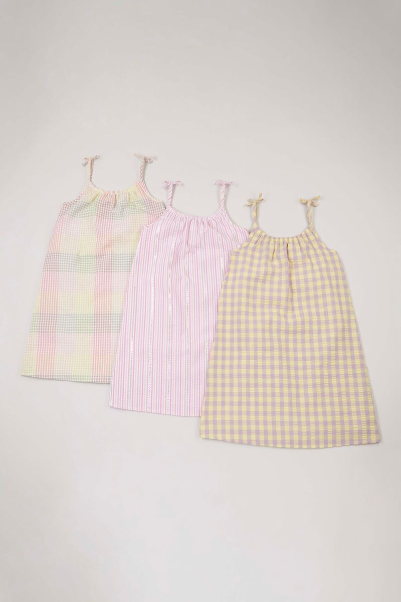 3 Pack Seersucker Sundresses