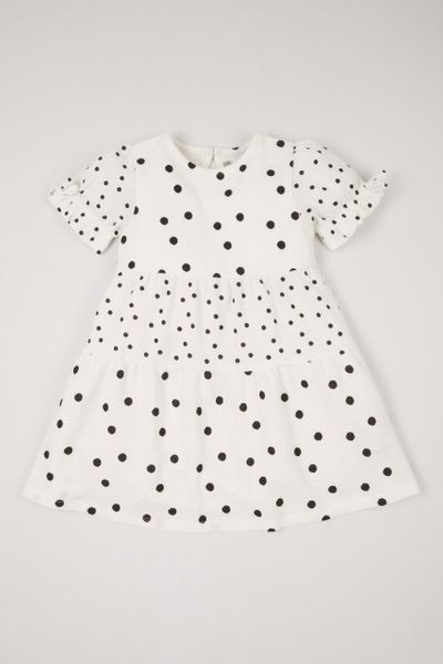 Monochrome Polkadot Dress
