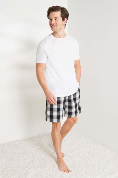 2 Pack Woven Check Shorts